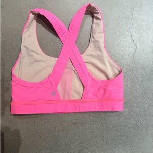 lululemon Neon Pink Cross-Back Sports Bra